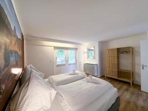 Postel nebo postele na pokoji v ubytování Ferienhaus mit Aussicht