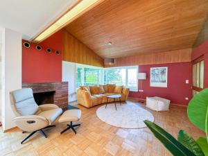 Posezení v ubytování Ferienhaus mit Aussicht