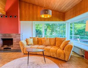 Posezení v ubytování Ferienhaus mit Aussicht
