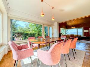 Posezení v ubytování Ferienhaus mit Aussicht