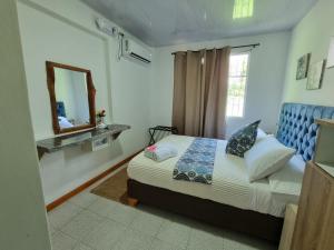 Halley View Summer House客房内的一张或多张床位