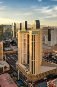 a view of a large city with buildings at Marriott Grand Chateau 2BD in Las Vegas