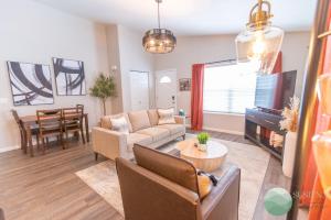 Posezení v ubytování Susitna Suites