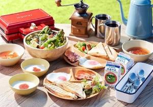 Jídlo v luxury tent nebo okolí