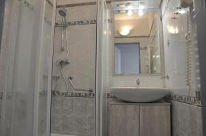 Koupelna v ubytování Pohoda apartmán Třeboň