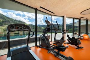 Fitness centrum a/nebo fitness zařízení v ubytování Hotel Alpenrose Dolomites