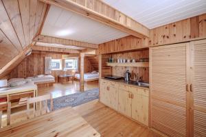 Kuchyň nebo kuchyňský kout v ubytování Resort Vysoká Lípa