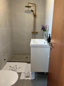 A bathroom at Lágholt 16