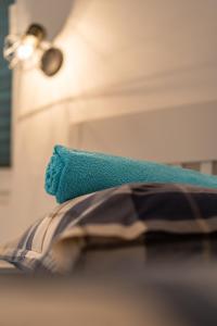 Postel nebo postele na pokoji v ubytování Apartman GREEN & BLUE