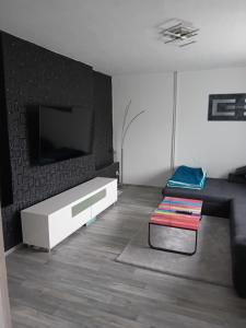 TV a/nebo společenská místnost v ubytování Ferienhaus im Waldviertel