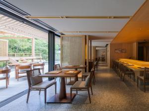 Uma área de estar em Banyan Tree Higashiyama Kyoto