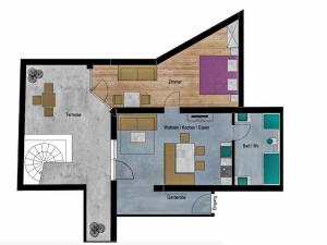 a floor plan of a house at Apartment Panorama by Interhome in See