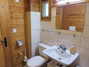Koupelna v ubytování Chalet Chalet Sans Nom by Interhome