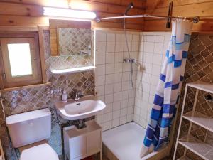 Koupelna v ubytování Chalet Chalet Sans Nom by Interhome
