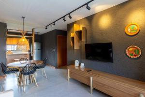 TV a/nebo společenská místnost v ubytování Gamboa - Patacho - C103