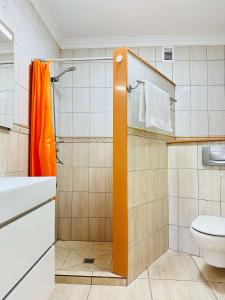 Kúpeľňa v ubytovaní 1 Schlafzimmer Ferienwohnung am Strand