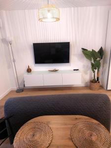 A television and/or entertainment centre at Apartamentos Sarah
