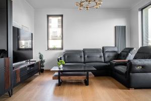 Χώρος καθιστικού στο Apartament Lawendowe Wzgórze