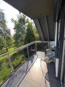 Balkón nebo terasa v ubytování Pension Andelsen