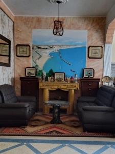 Posezení v ubytování Charme de Safi entre Océan et Héritage