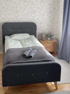 Postel nebo postele na pokoji v ubytování Loode lux with sauna