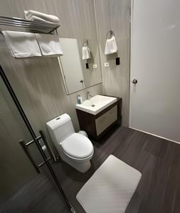 Koupelna v ubytování Rio-ApartaHotel-Centro
