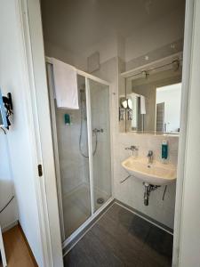 Koupelna v ubytování Hotel Locanda Castagnola