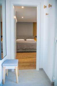 Ένα ή περισσότερα κρεβάτια σε δωμάτιο στο Apartment Paradise Island
