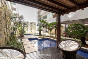 Hồ bơi trong/gần Apto entre a Praia do Braga e do Forte - FMI0218