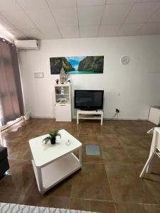 A television and/or entertainment centre at Bécquer 3