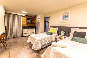 Kuchyň nebo kuchyňský kout v ubytování Loft moderno no coração de Barreiras by WeHousy