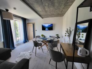 TV a/nebo společenská místnost v ubytování USTROŃ RESIDENCE by VillaOlimpijska2