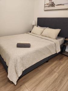 Katil atau katil-katil dalam bilik di Stunning Open Layout Loft Apartment In Perfect Location