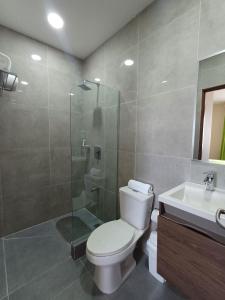 Koupelna v ubytování Hotel Puerto Limón CR