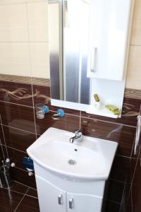 Koupelna v ubytování Hotel Ultra Star