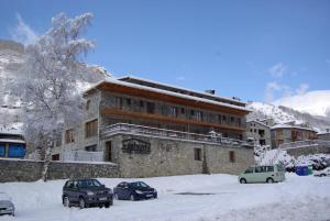 Hostal La Cabanya v zimě