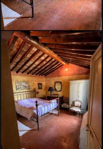 Postel nebo postele na pokoji v ubytování Poggio Alla Pieve Relais