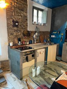 Kuchyň nebo kuchyňský kout v ubytování Poggio Alla Pieve Relais