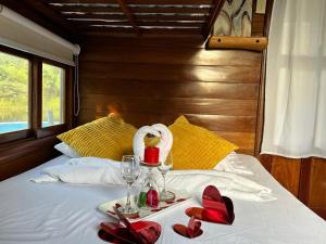 Voodi või voodid majutusasutuse Hilamito Lodge toas