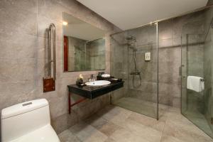 Koupelna v ubytování Bamboo Sapa Hotel