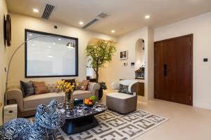 Posezení v ubytování Guangzhou He She Art Apartment