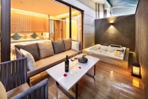 Area soggiorno di 桂林桂花树下酒店 Guilin Osmanthus Tree Resort