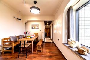 Posezení v ubytování Guangzhou He She Art Apartment