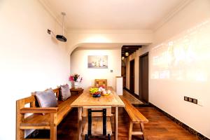 Posezení v ubytování Guangzhou He She Art Apartment