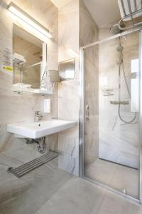 Koupelna v ubytování Ametyst Hotel Praha