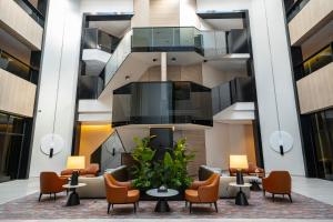 Ruang duduk di Manazel Aldiafah serviced Apartments AlSulymaniyah