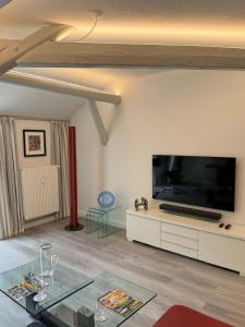TV a/nebo společenská místnost v ubytování Brauhaus Suite 16