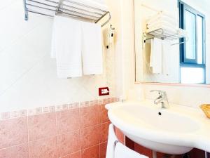 Koupelna v ubytování Hotel Bolognese