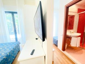 Koupelna v ubytování Hotel Bolognese