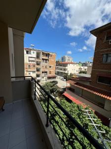 a view from the balcony of a building at Ridi Apartament's in Vlorë